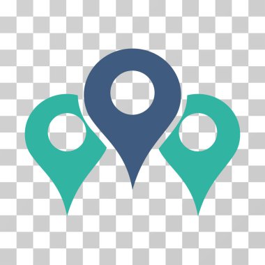 Mekanlar vektör simgesi