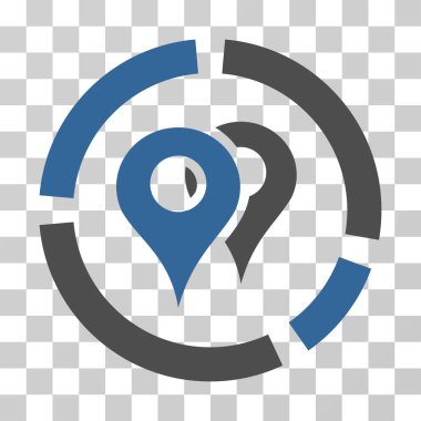 Geo diyagramı vektör simgesi