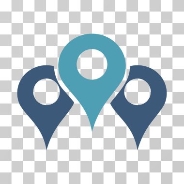 Mekanlar vektör simgesi