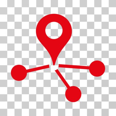 Geo ağ vektör simgesi