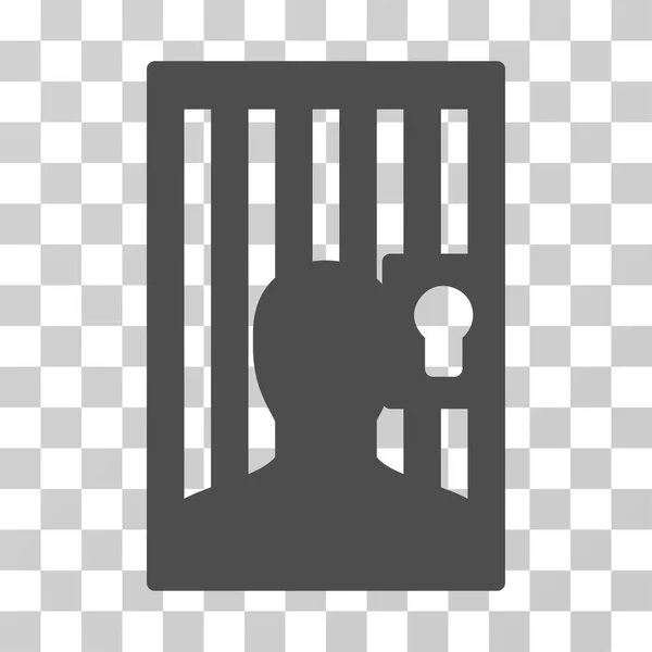 Icona vettoriale della porta della prigione — Vettoriale Stock