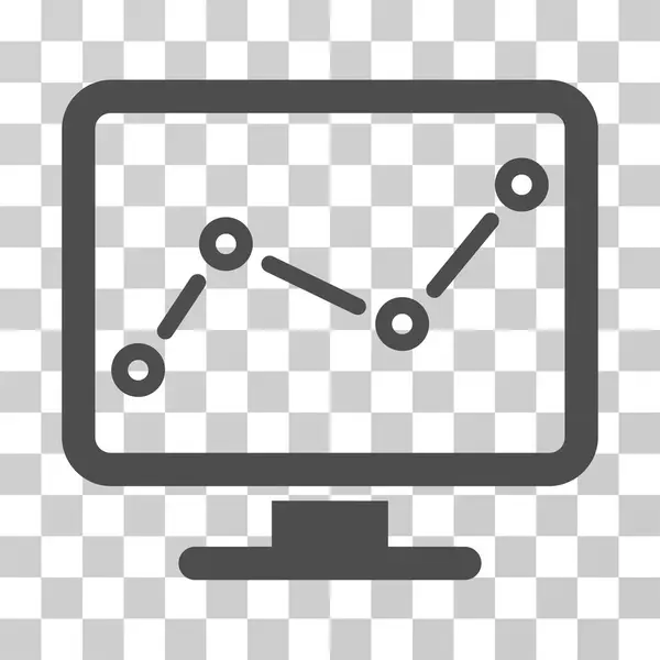 Monitoreo de tendencias Vector Icono — Archivo Imágenes Vectoriales