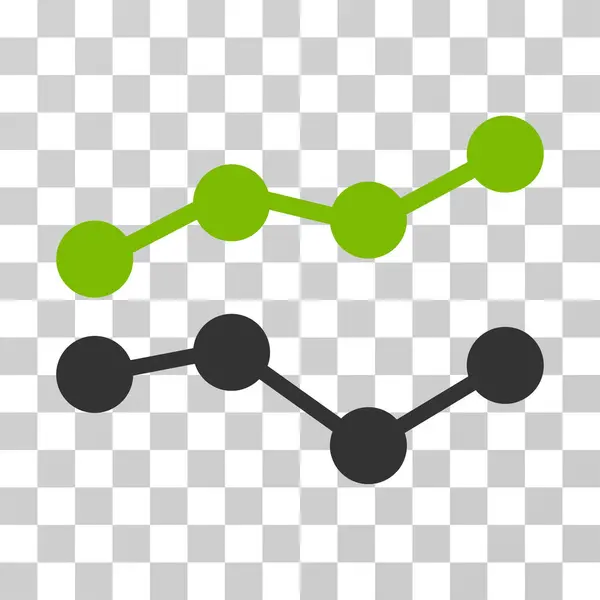 Векторная икона тенденций — стоковый вектор