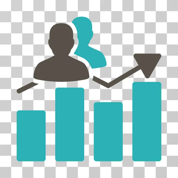 Målgruppsikonen Graph Vector — Stock vektor