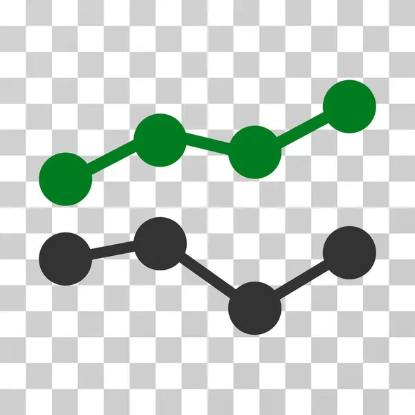 Векторная икона тенденций — стоковый вектор