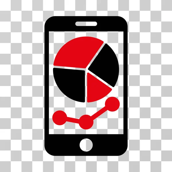 Vektor-Symbol für mobile Graphen — Stockvektor