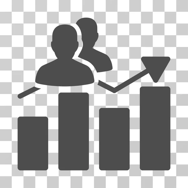 Publikumsdiagramm-Vektorsymbol — Stockvektor