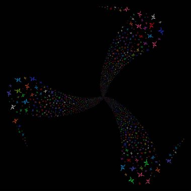 Nabız havai fişek girdap döndürme