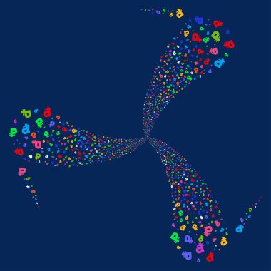 Rublesi havai fişek girdap döndürme