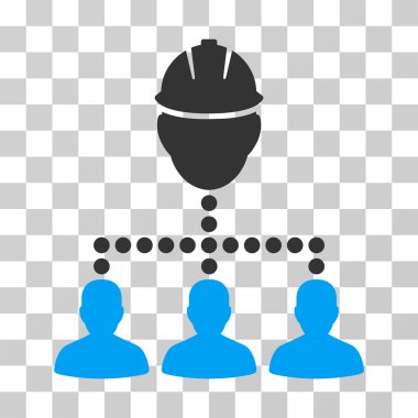 Mühendis personel ilişkileri vektör simgesi