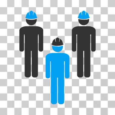 Ayakta mühendis grup vektör simgesi