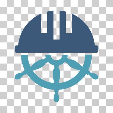 Kaplı direksiyon vektör simgesi