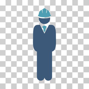 Ayakta mühendis vektör simgesi