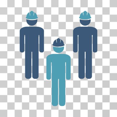Ayakta mühendis grup vektör simgesi