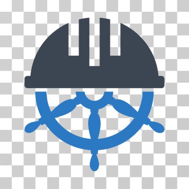 Kaplı direksiyon vektör simgesi