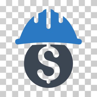 Doları Emanet kask vektör simgesi