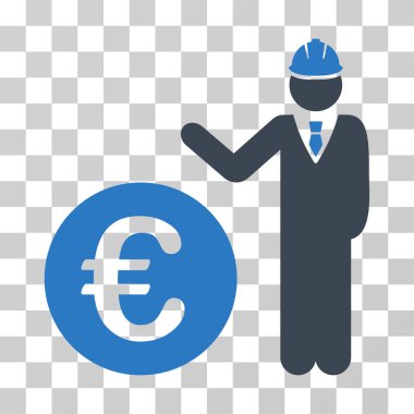 Euro geliştirici vektör simgesi