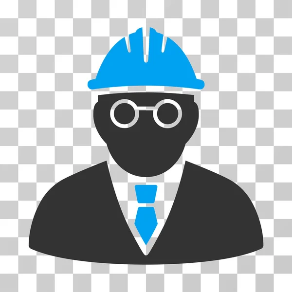 Clever Engineer Vector Icon — Stock Vector