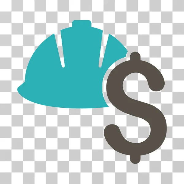 Helm en Dollar Vector Icon — Stockvector