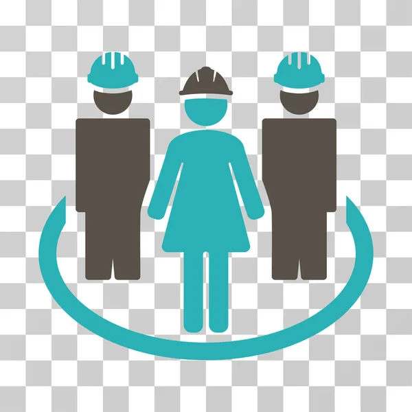 Worker Social Relations Vector Icon