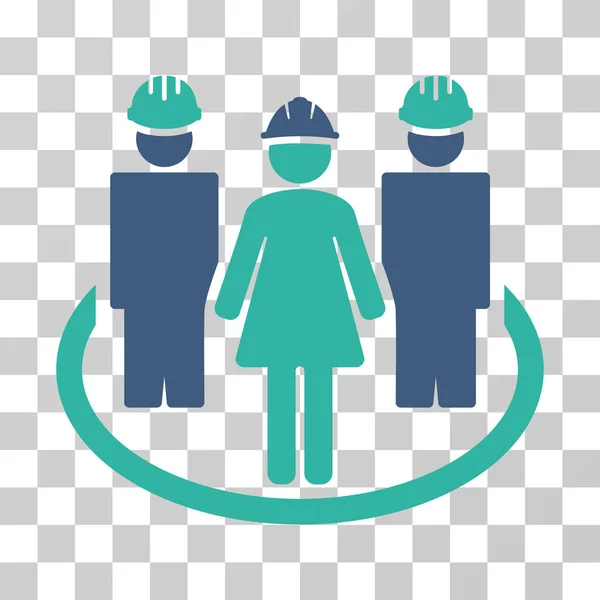 Worker Social Relations Vector Icon