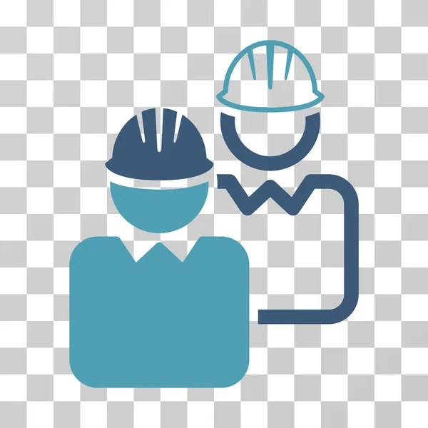 Usuarios industriales Vector Icon — Vector de stock