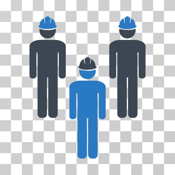 Standing Engineer Group Vector Icon — Stock Vector