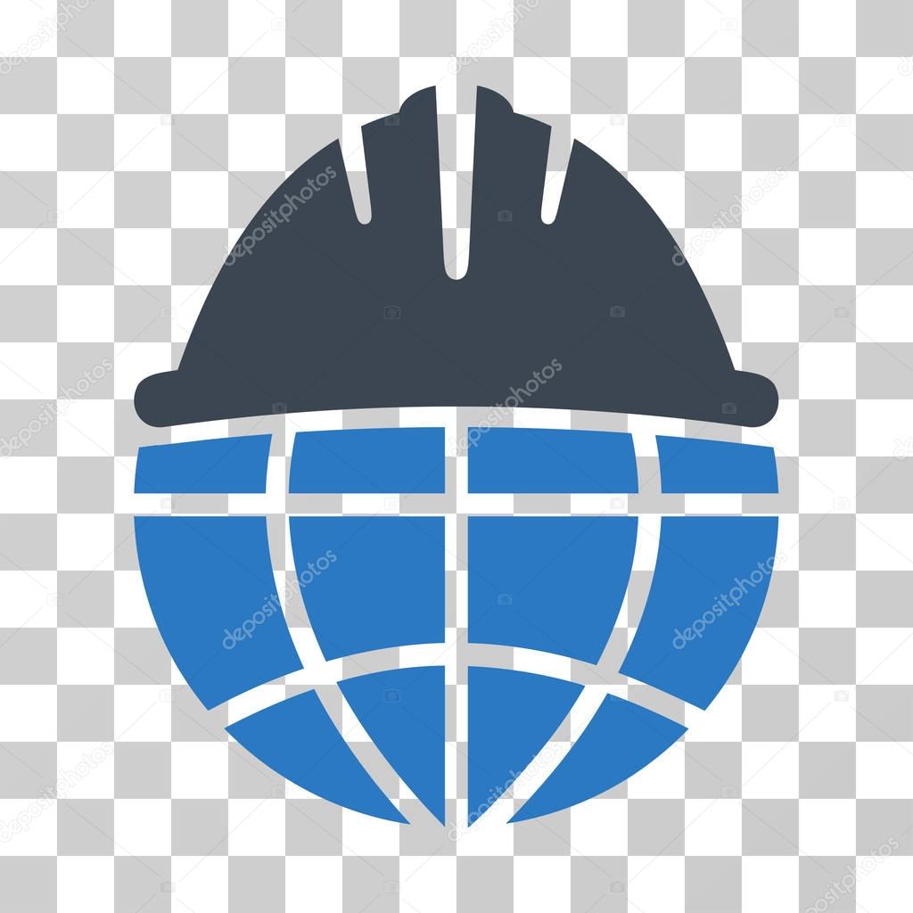 Global Helmet Vector Icon