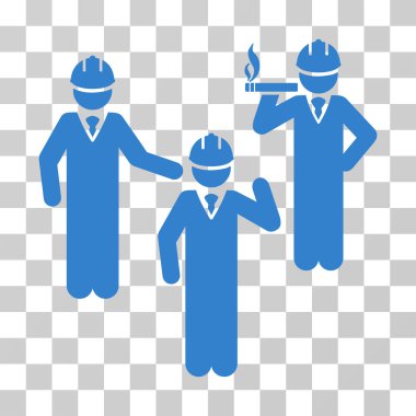 Mühendis kişi tartışma vektör simgesi