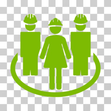 İşçi sosyal ilişkiler vektör simgesi