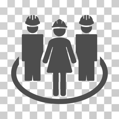 İşçi sosyal ilişkiler vektör simgesi