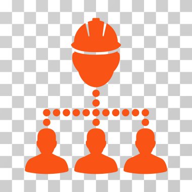 Mühendis personel ilişkileri vektör simgesi