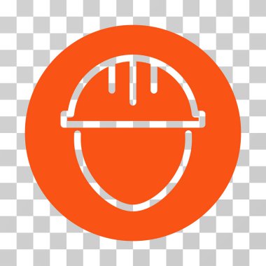 Kask daire vektör simgesi