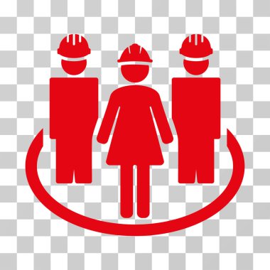 İşçi sosyal ilişkiler vektör simgesi