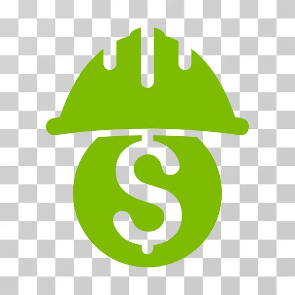 Dollar-Schutzhelm-Symbol — Stockvektor