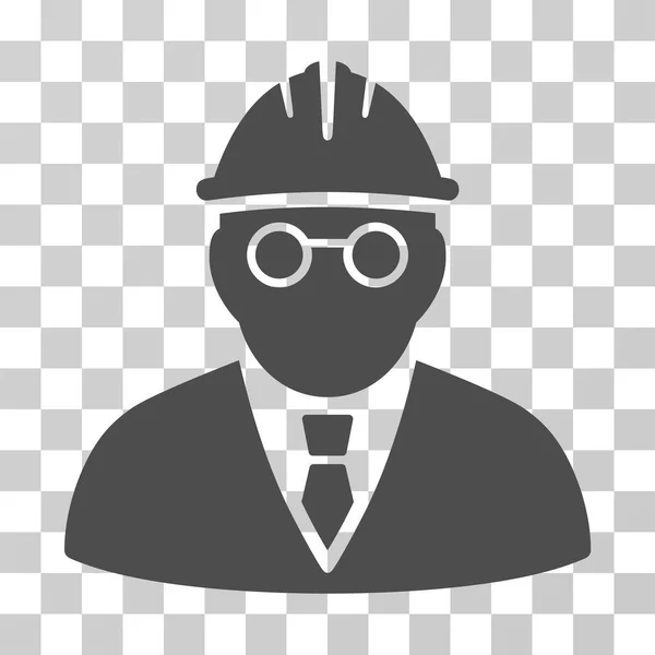 Clever Engineer Vector Icon — Stock Vector