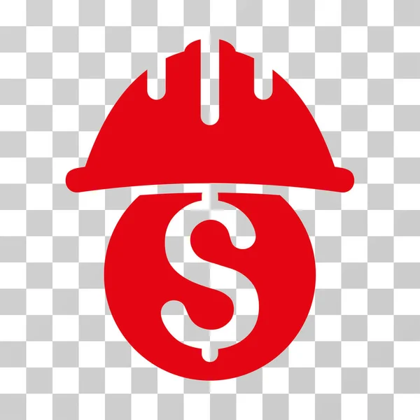 Dollar veiligheid helm Vector Icon — Stockvector