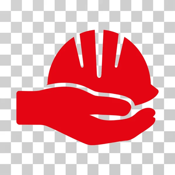Hand With Helmet Vector Icon — Stock Vector