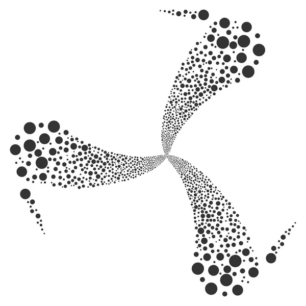 Cercle feux d'artifice Tourbillon Rotation — Image vectorielle
