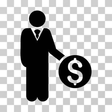 Bankacı vektör simgesi