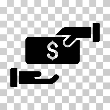 Rüşvet vektör simgesi