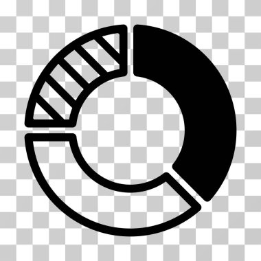 pasta grafiği vektör simgesi