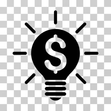 İş fikri ampul vektör simgesi