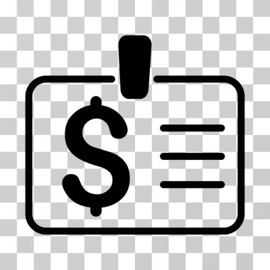 Doları rozet vektör simgesi