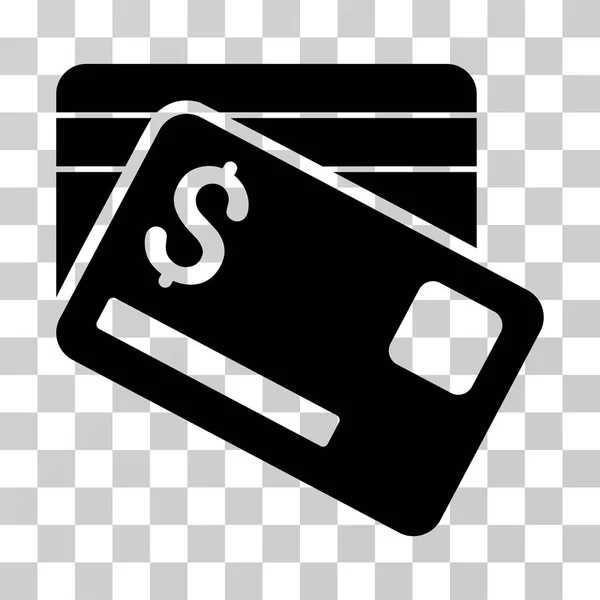 Tarjetas bancarias Vector Icono — Vector de stock