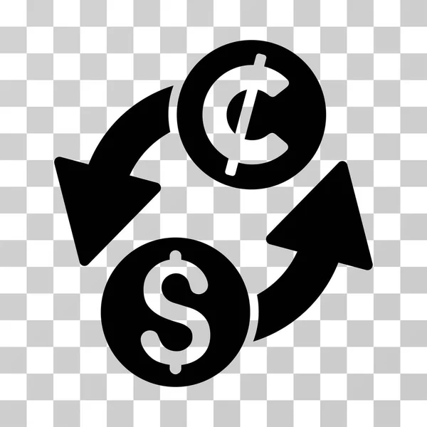 Dollar Cent Exchange Vector Icon — Stockvector