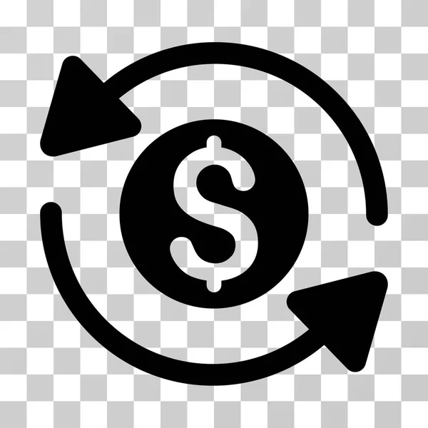 Dinero volumen de negocios vector icono — Vector de stock