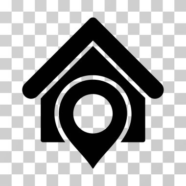 Realty konumu vektör simgesi