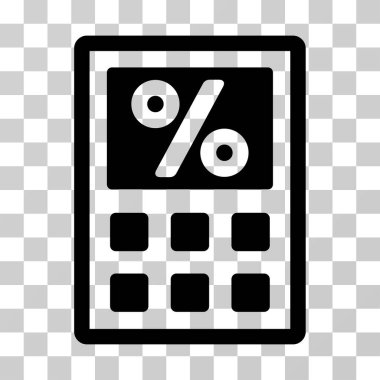 Vergi hesap makinesi vektör simgesi