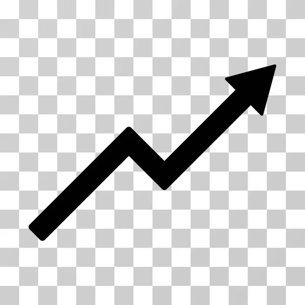 Tillväxt Trend diagram vektor symbol — Stock vektor
